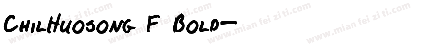 ChilHuosong F Bold字体转换
